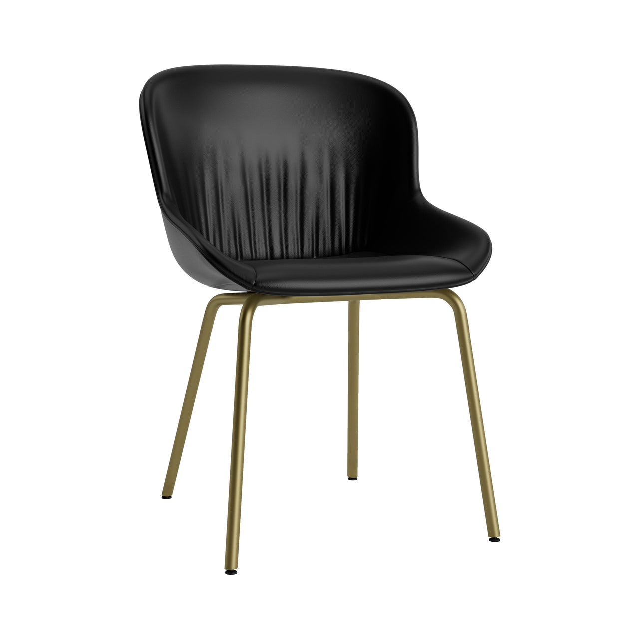 Hyg Comfort Chair: Steel Base + Full Upholstered + Olive