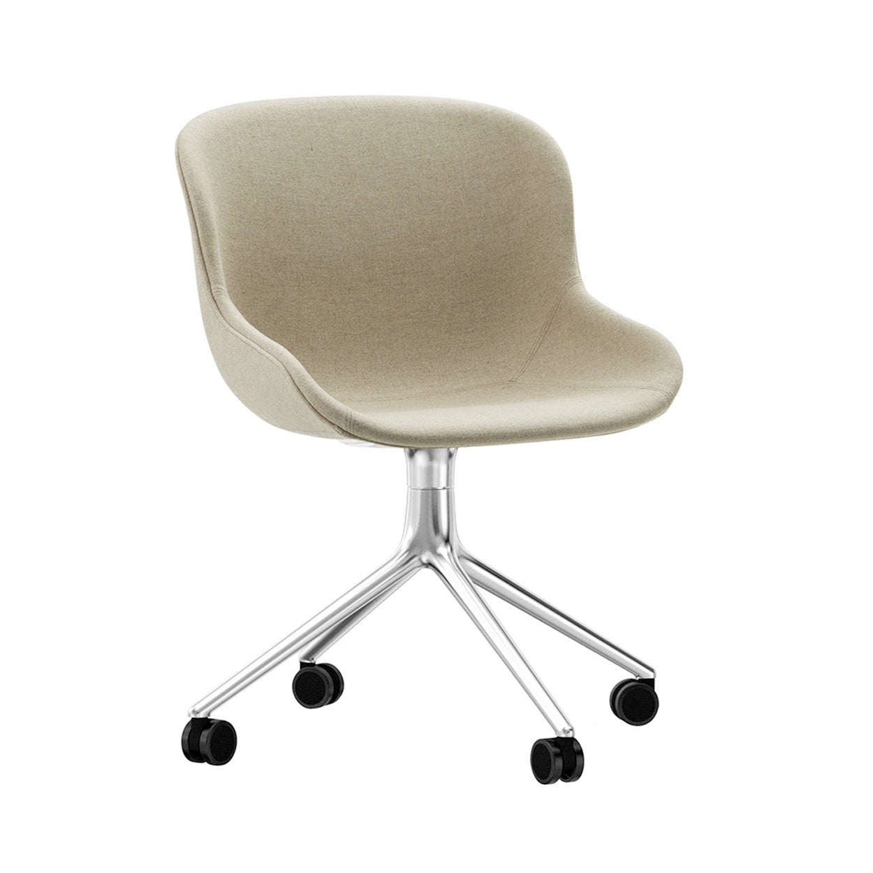 Hyg Chair Swivel 4W: Full Upholstered + Aluminum