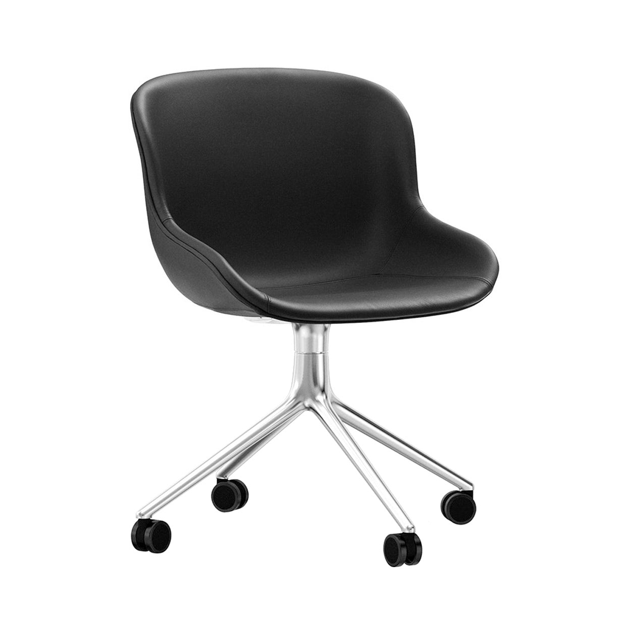 Hyg Chair Swivel 4W: Full Upholstered + Aluminum