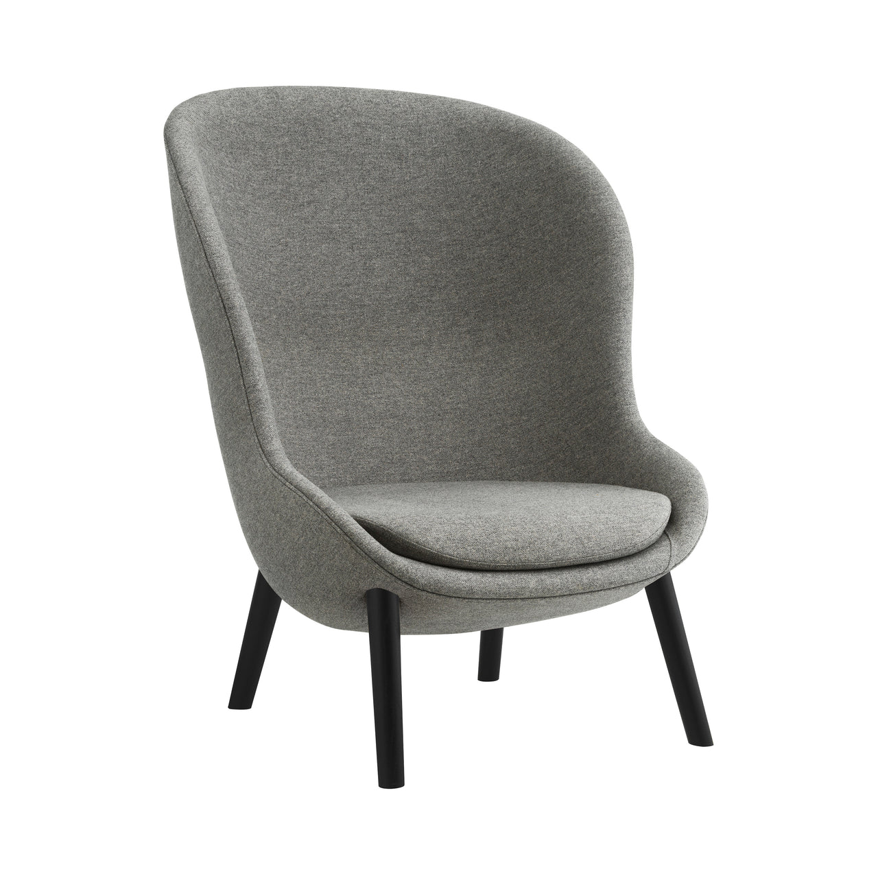 Hyg Lounge Chair: High + Black Oak