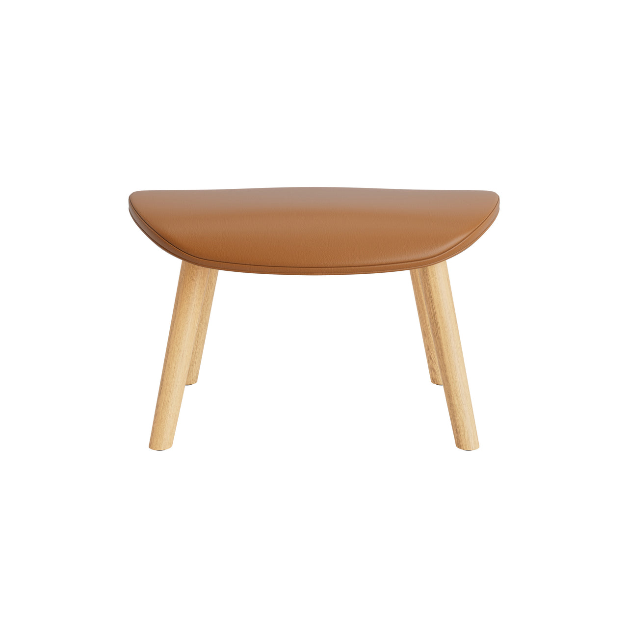 Hyg Footstool: Wood Base + Oak