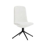 Off Chair 4 Legs: Low + Without Arm + Black Aluminum