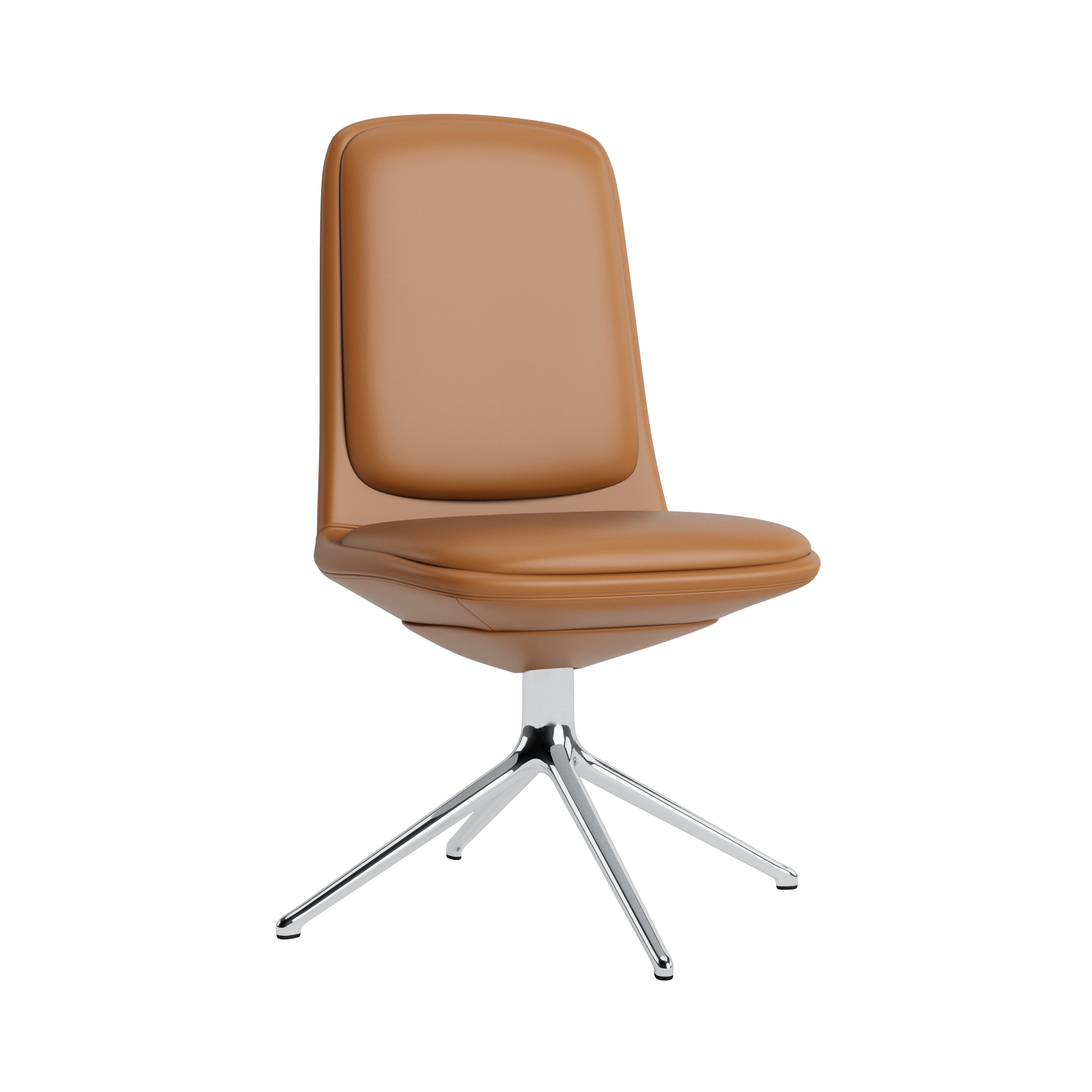 Off Chair 4 Legs with Cushion: Low + Without Arm + Aluminum