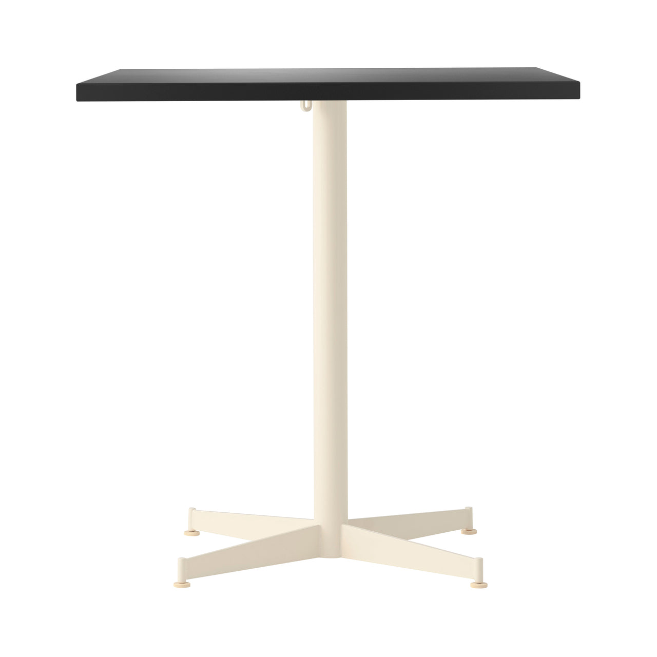 Nook Dining Table: Linoleum Charcoal + Ivory