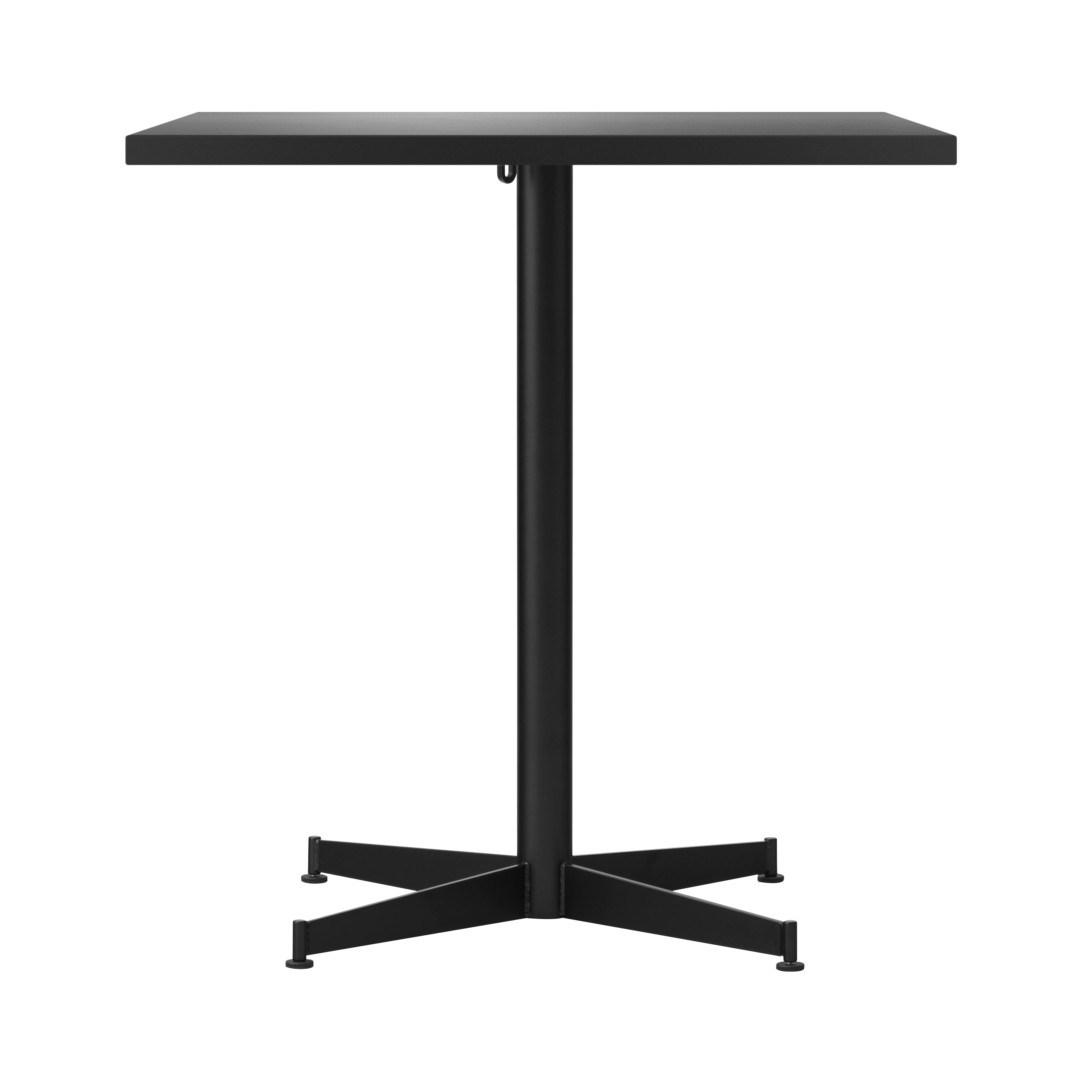 Nook Dining Table: Linoleum Charcoal + Black