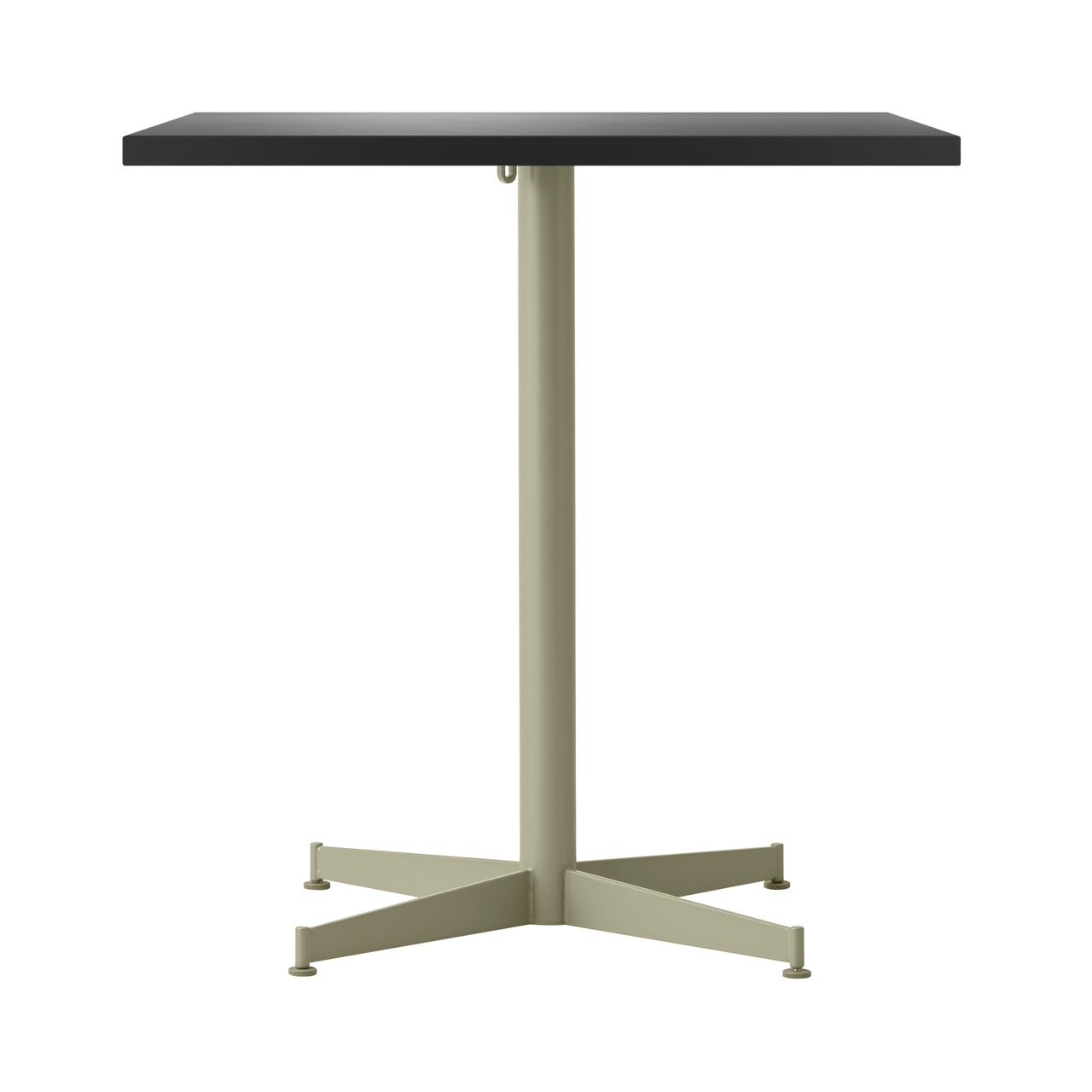 Nook Dining Table: Linoleum Charcoal + Olive