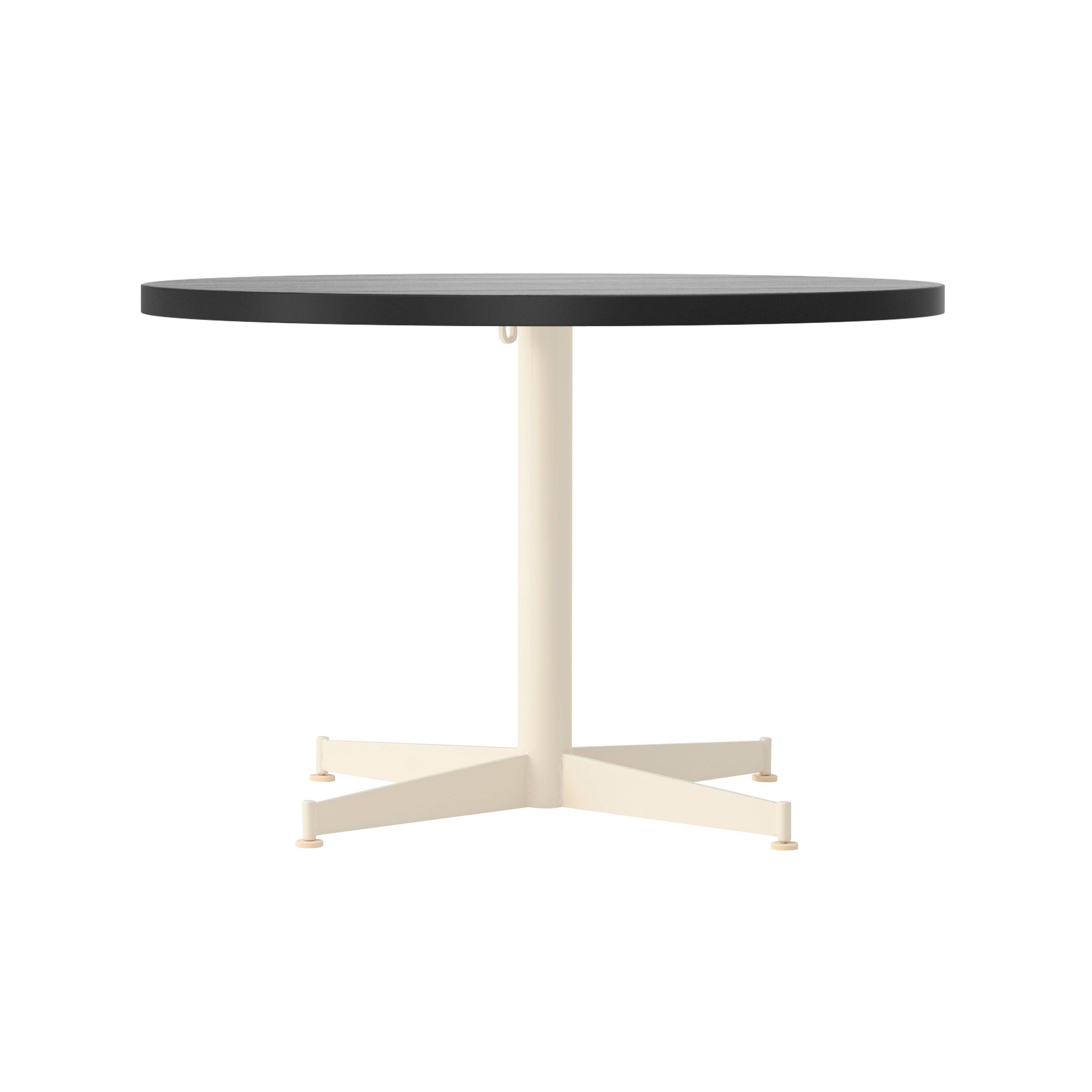 Nook Lounge Table: Black Oak Veneer + Ivory