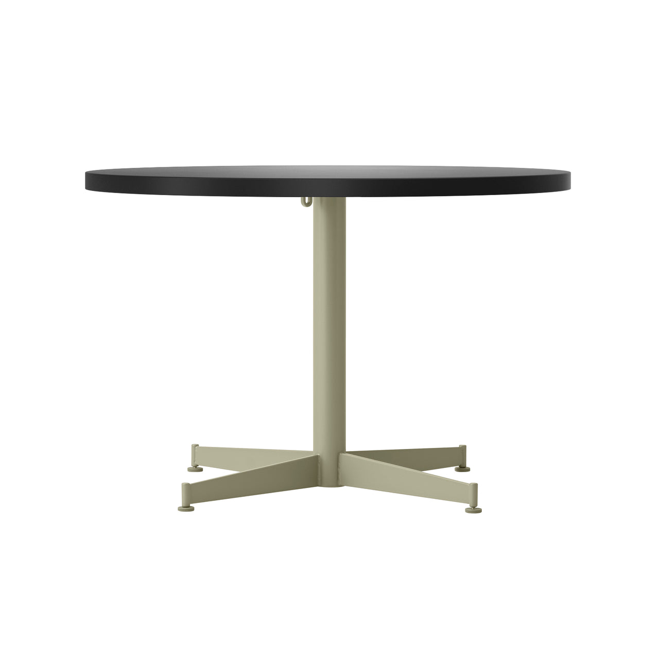 Nook Lounge Table: Linoleum Charcoal + Olive