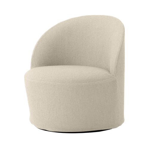 Tearoom Lounge Chair with Loose Cover: Swivel with Return + Logan Jasmine