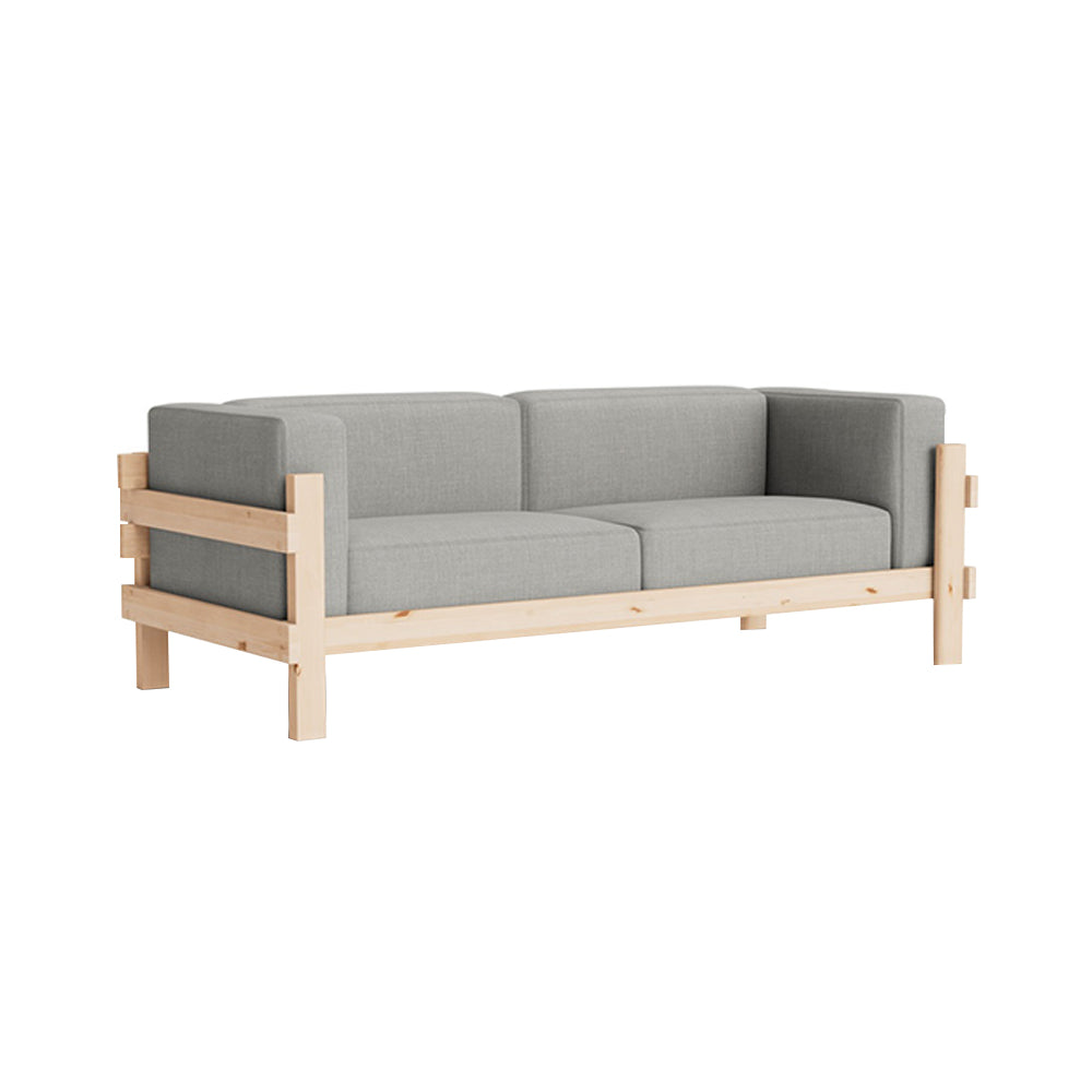 Kube 3 Seater Sofa: Pine
