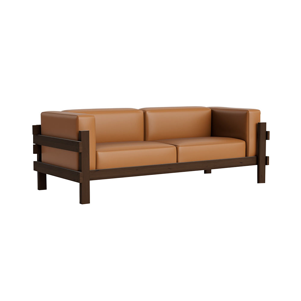 Kube 3 Seater Sofa: Dark Brown