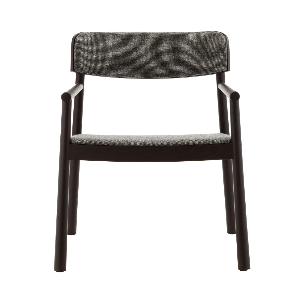 Timb Lounge Armchair: Upholstery + Brown + Stocked: Hallingdal 368