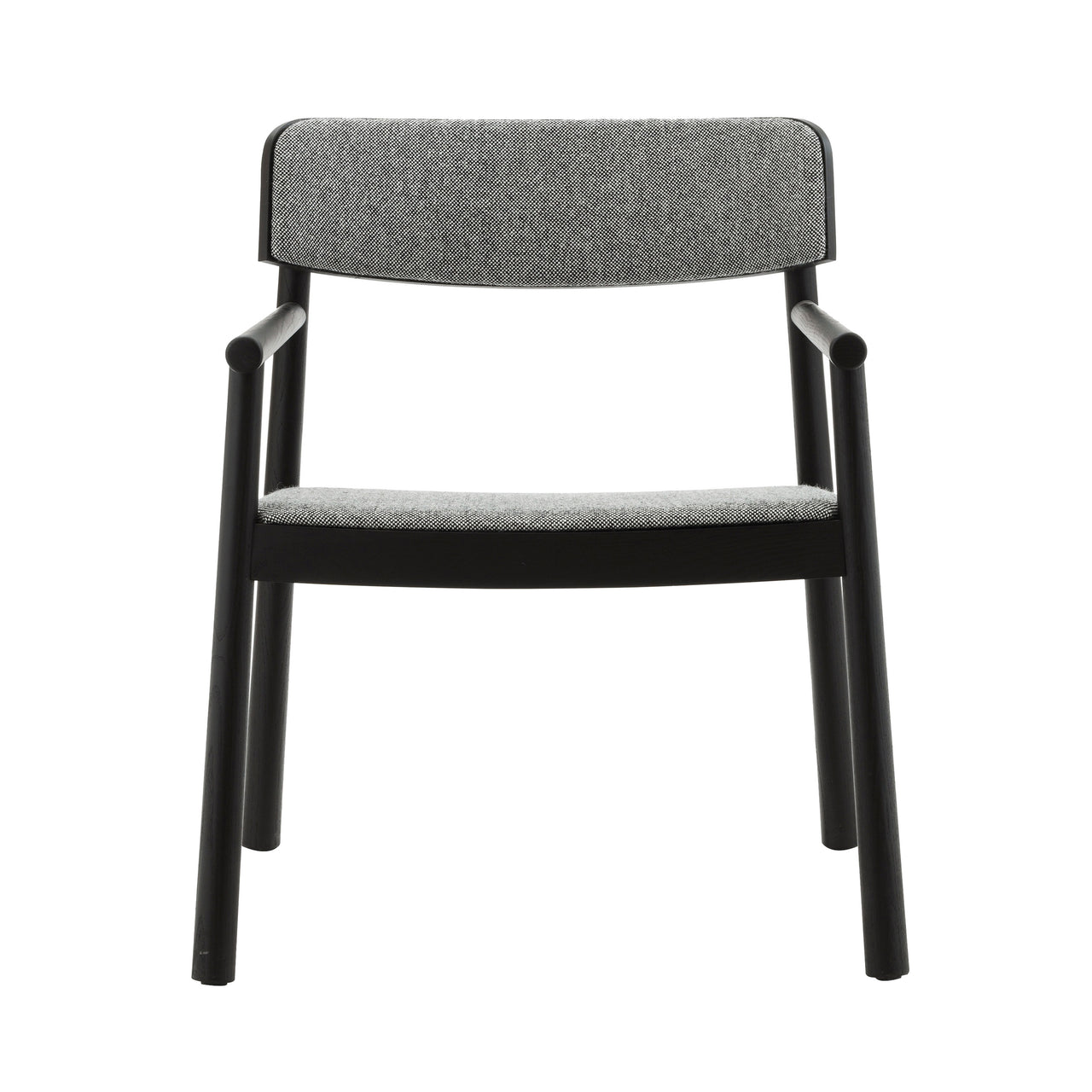 Timb Lounge Armchair: Upholstery + Black + Hallingdal 166