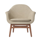 Harbour Lounge Chair: Walnut + Boucle 02