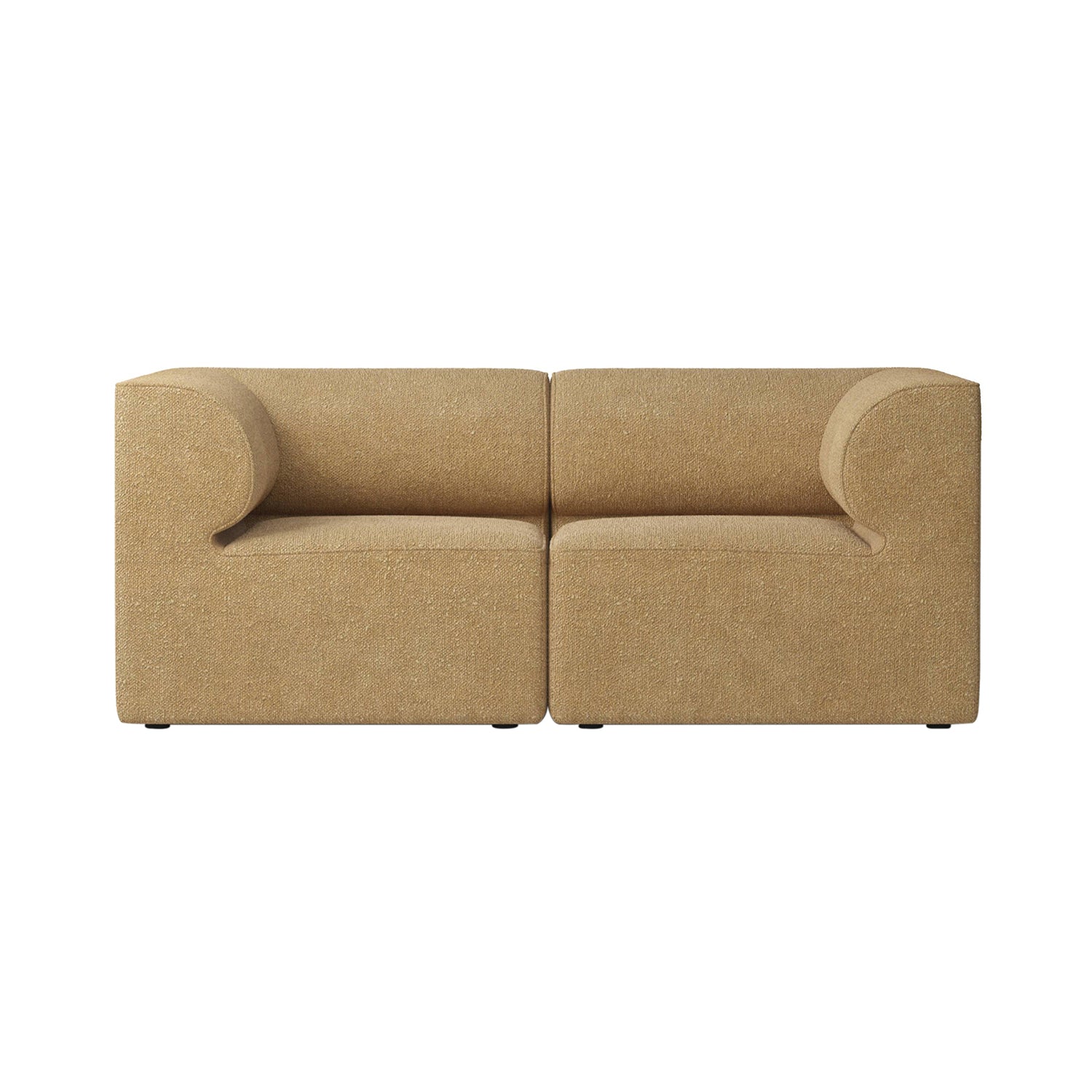 Eave Modular 2 Seater Sofa: Small + Configuration 1 + Boucle 06