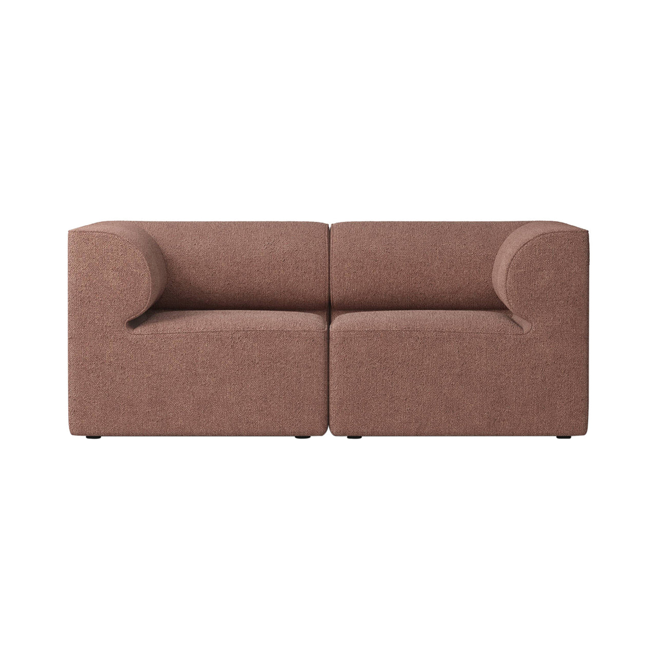 Eave Modular 2 Seater Sofa: Large + Configuration 1 + Boucle 08