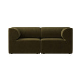 Eave Modular 2 Seater Sofa: Small + Configuration 1 + Champion 035