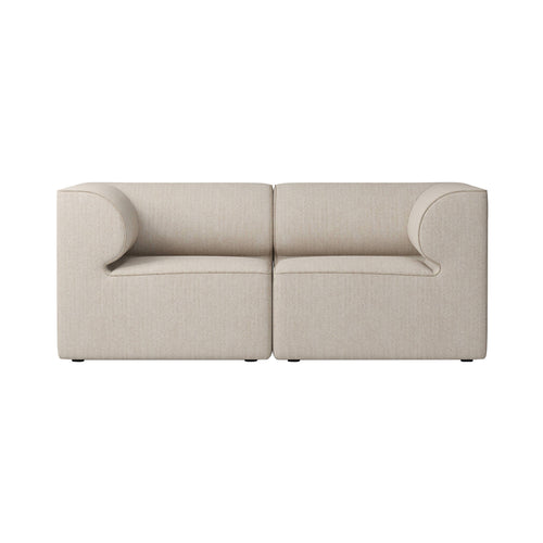 Eave Modular 2 Seater Sofa: Small + Configuration 1 +  Savanna 202
