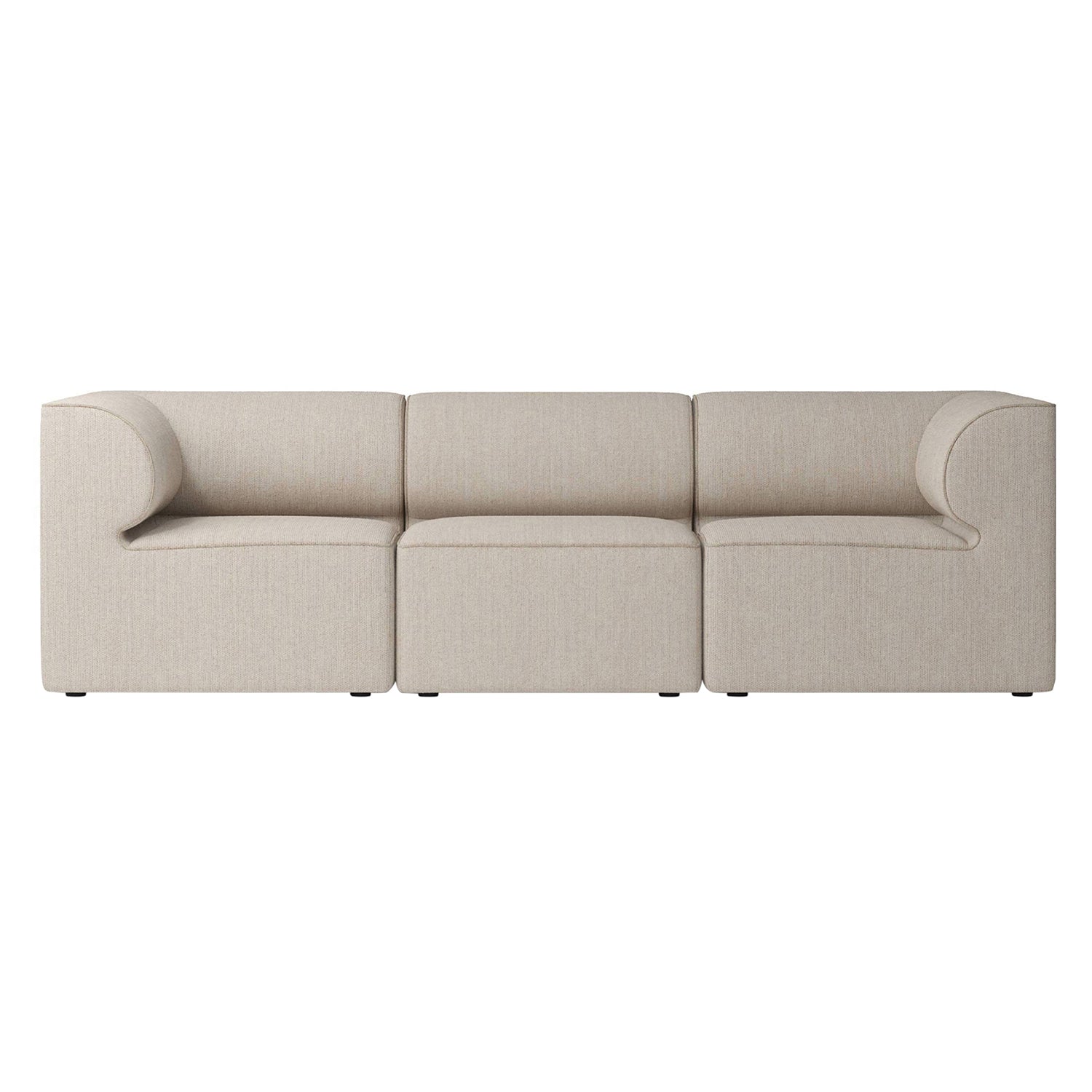 Eave Modular 3 Seater Sofa: Small + Configuration 2 + Savanna 202