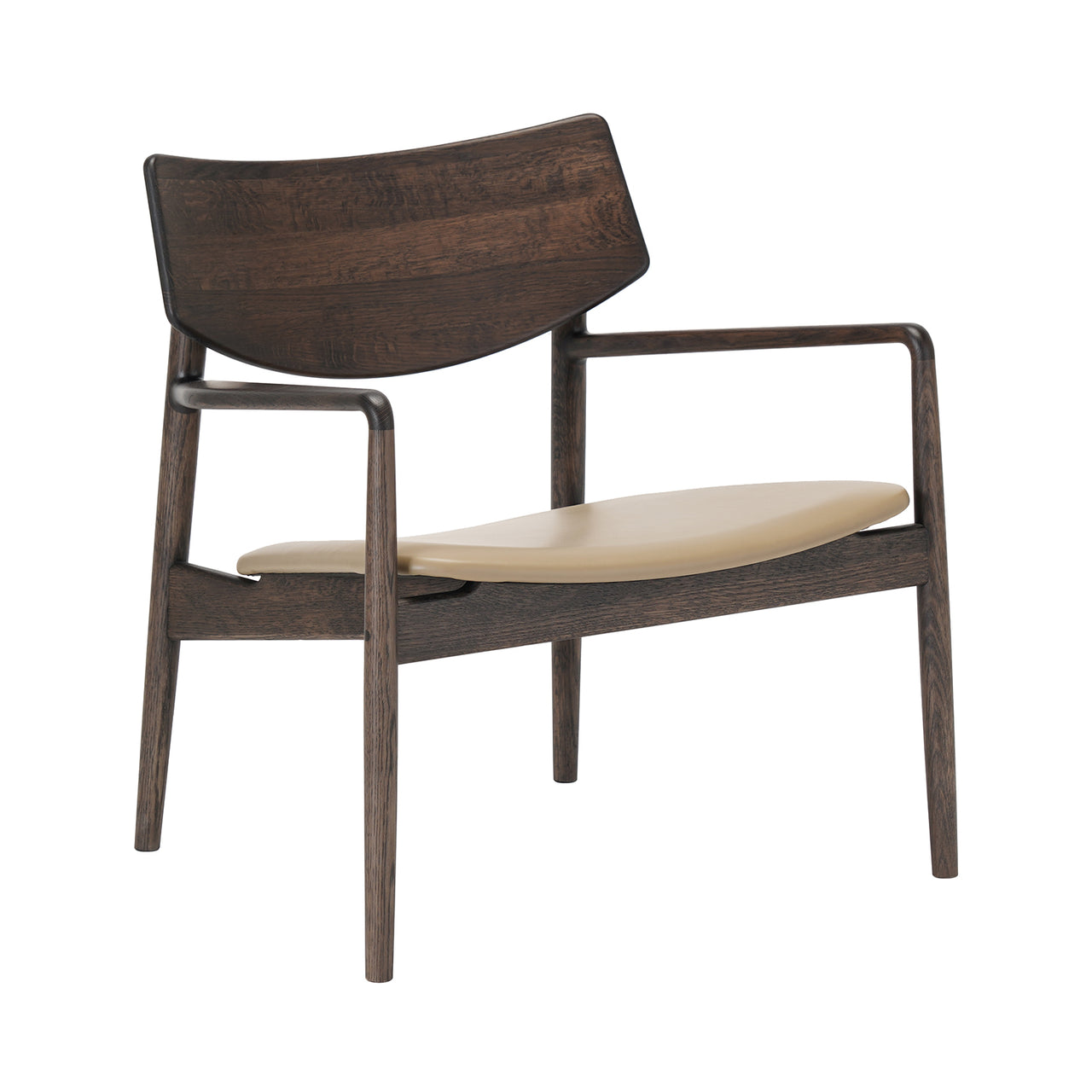 A-LC01 Lounge Chair: Smoked Oak