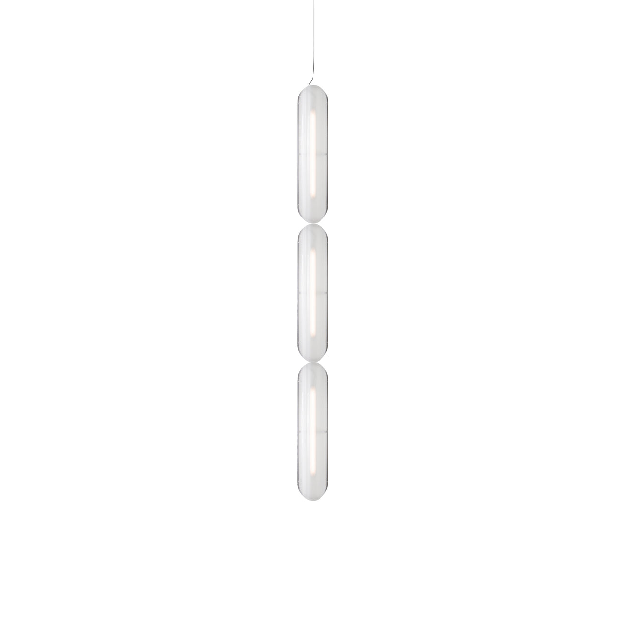 Vale System Pendant Light: Vertical + End-to-End + Vale 3 + Silica