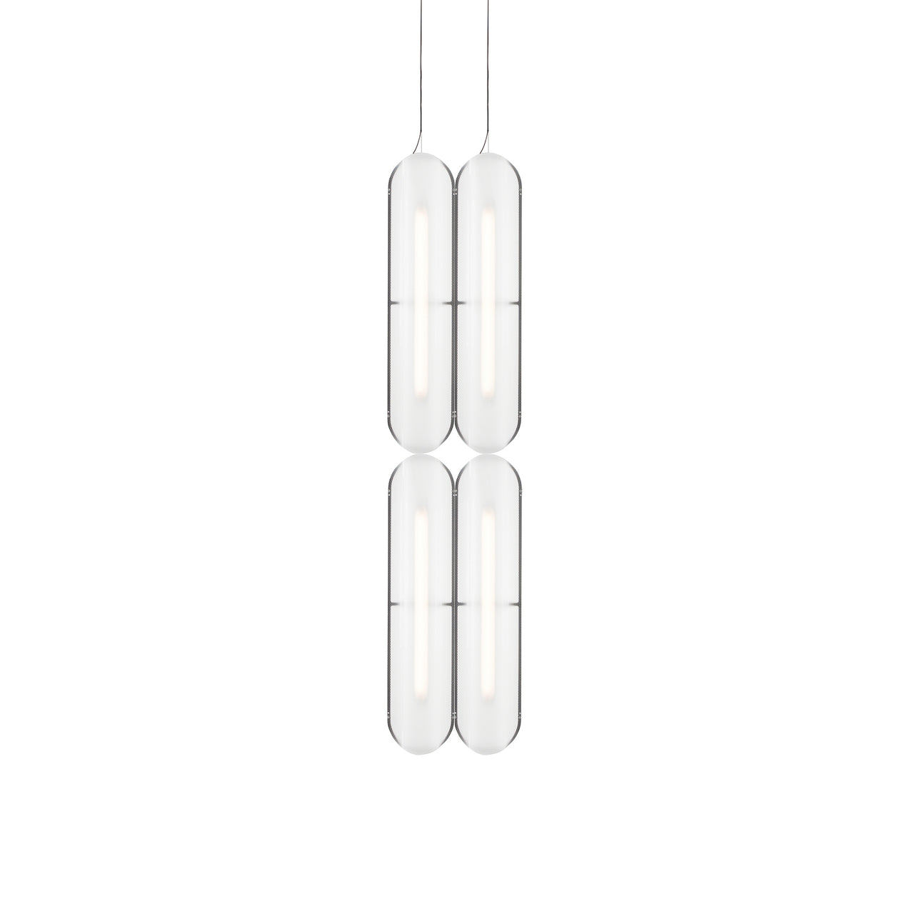 Vale System Pendant Light: Vertical + Side-to-End + Anthracite + Vale 4- SE