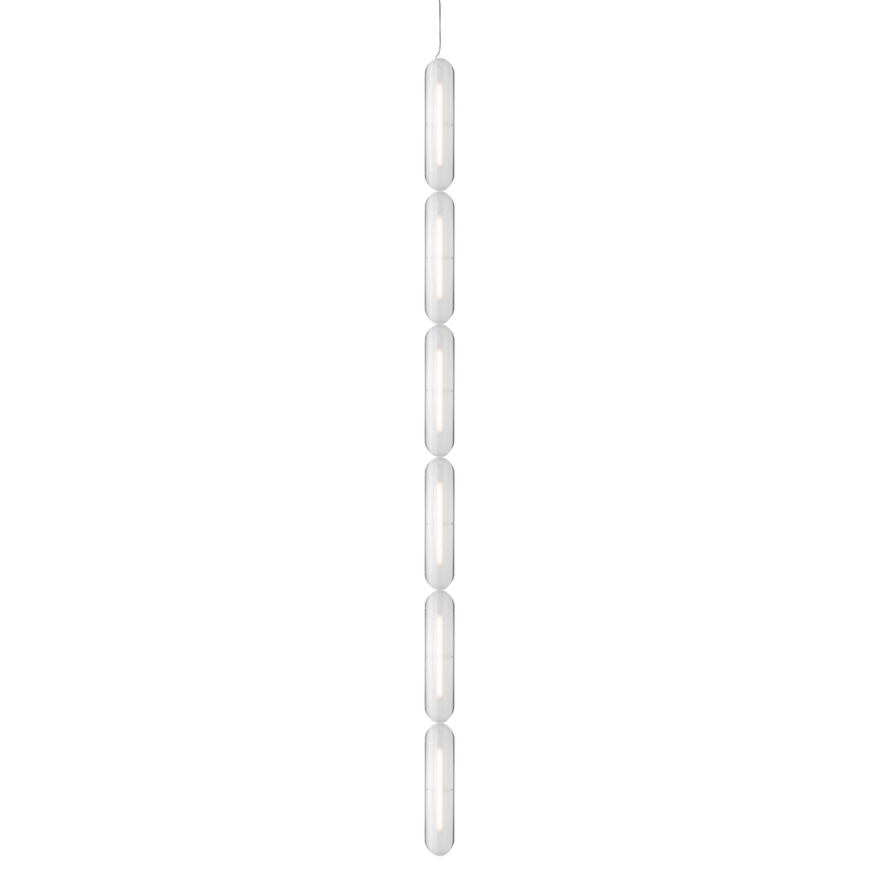 Vale System Pendant Light: Vertical + End-to-End + Vale 6 + Silica
