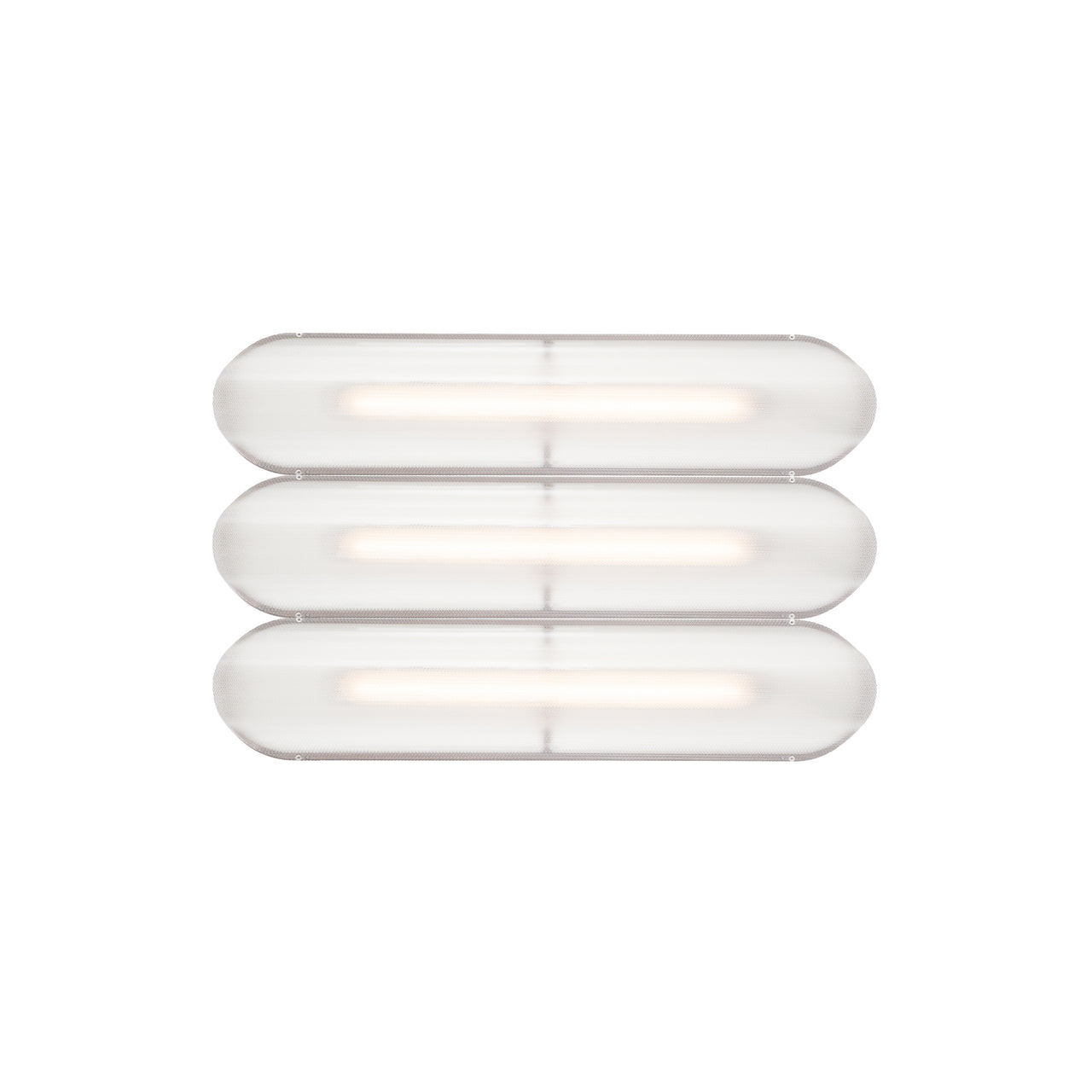 Vale System Ceiling/Wall Light: Horizontal + Side-to-Side + Vale 3 + Rust