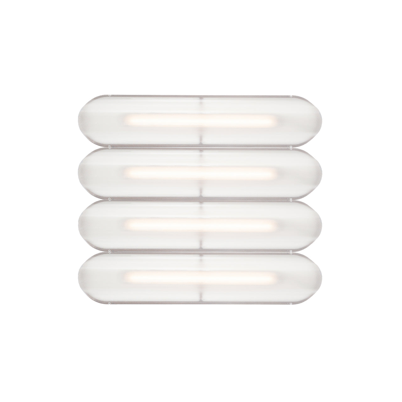 Vale System Ceiling/Wall Light: Horizontal + Side-to-Side + Vale 4 + Rust