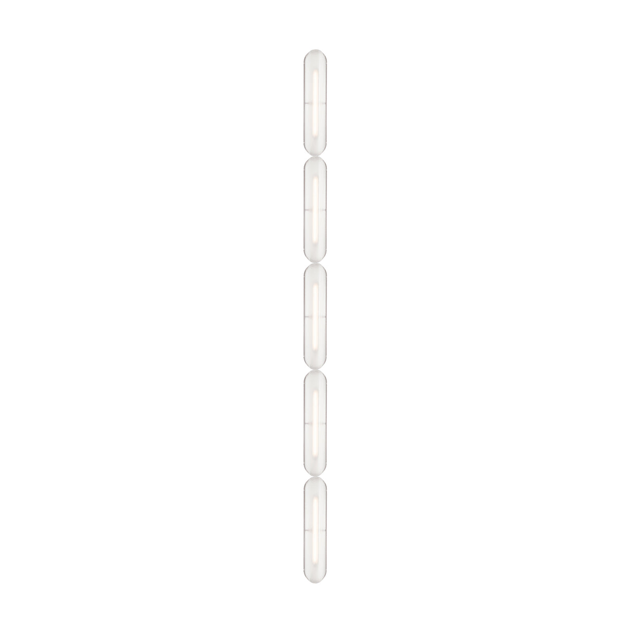 Vale System Ceiling/Wall Light: Vertical + End-to-End + Vale 5 + Rust