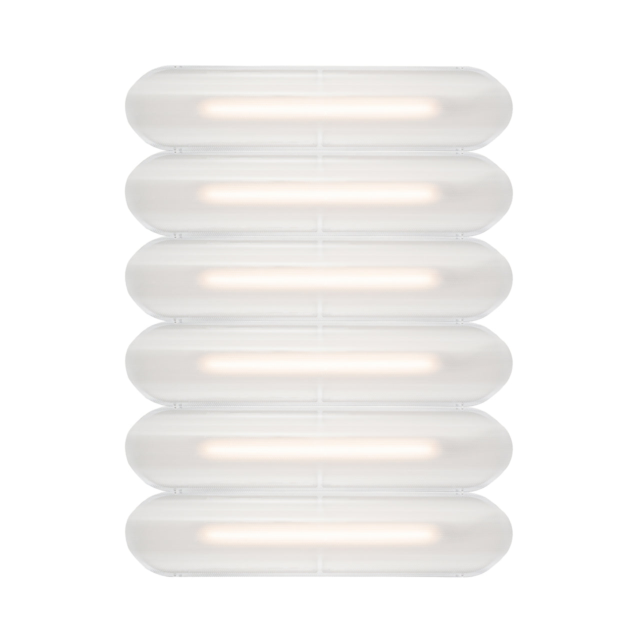 Vale System Ceiling/Wall Light: Horizontal + Side-to-Side + Vale 6 + Silica