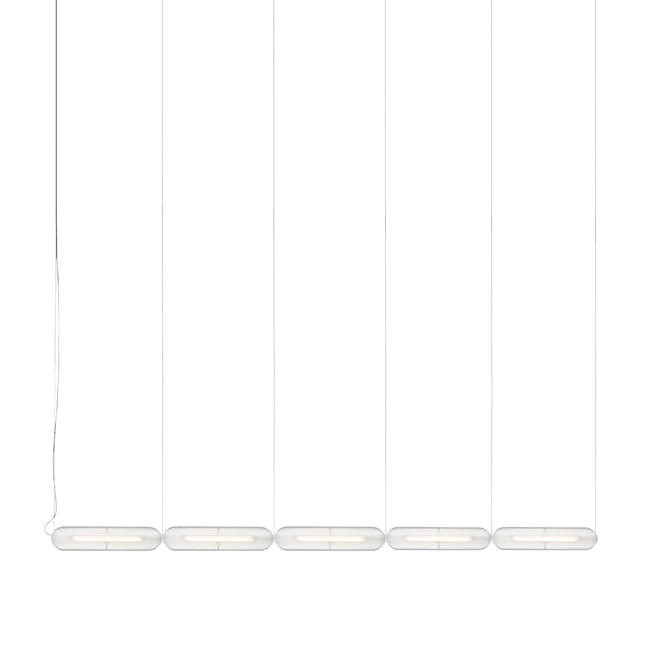 Vale System Y-Axis Pendant Light: Horizontal + End-to-End + Vale 5 + Anthracite