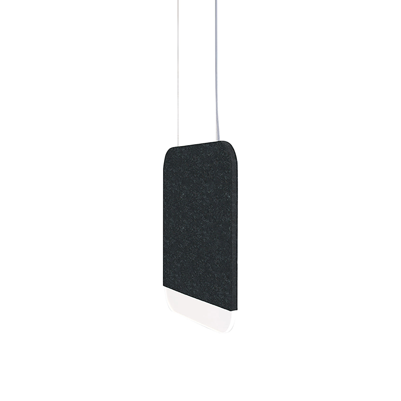 Slab 30 Pendant Light: Black Wool