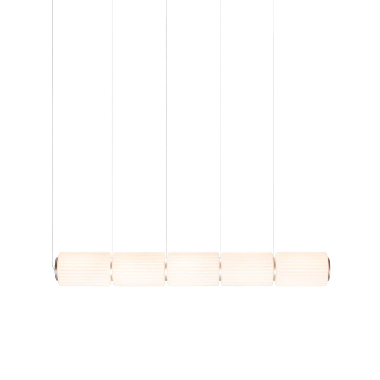 Column 175 Horizontal Pendant: 5 Units + Ivory