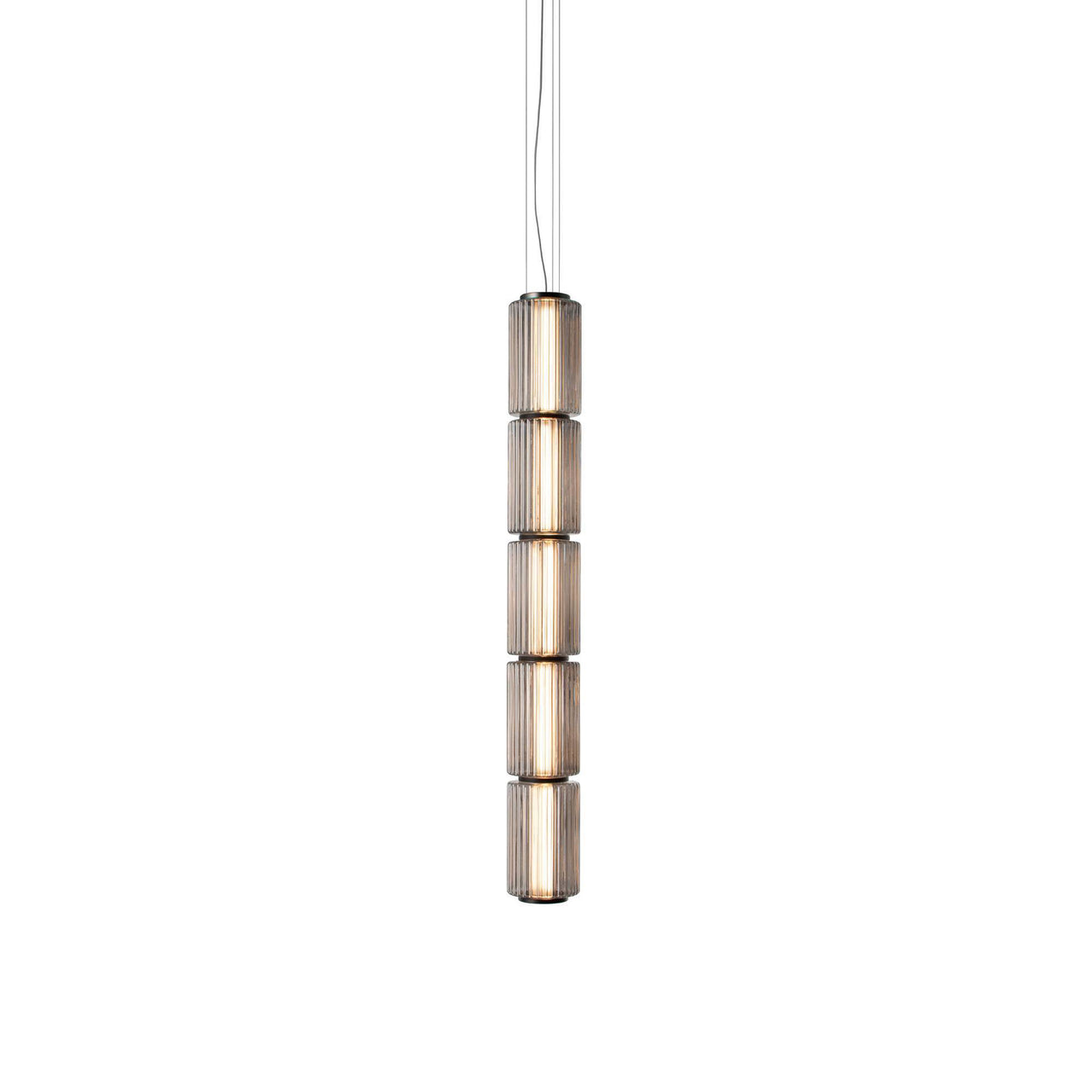 Column 175 Vertical Pendant: 5 Units + Carbon