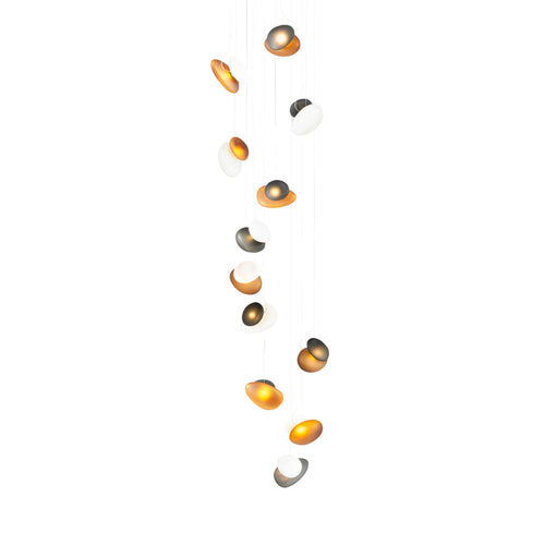 Pebble Chandelier 12: Cluster + Assorted
