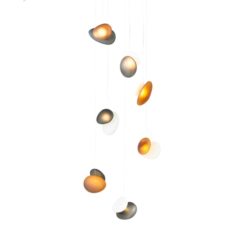 Pebble Chandelier 7: Cluster + Assorted