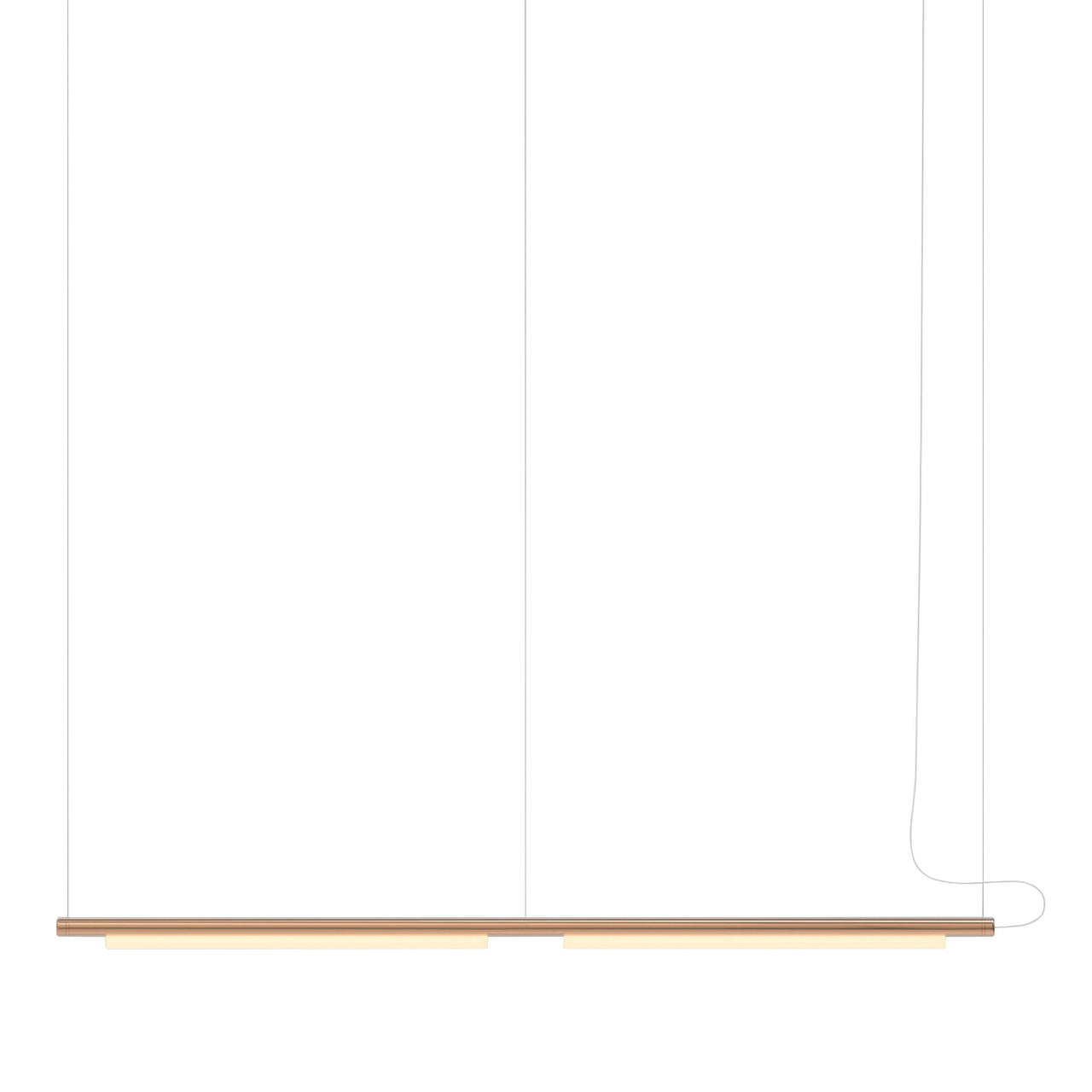 Pipeline 125.2 Linear Pendant Light: Copper + Copper