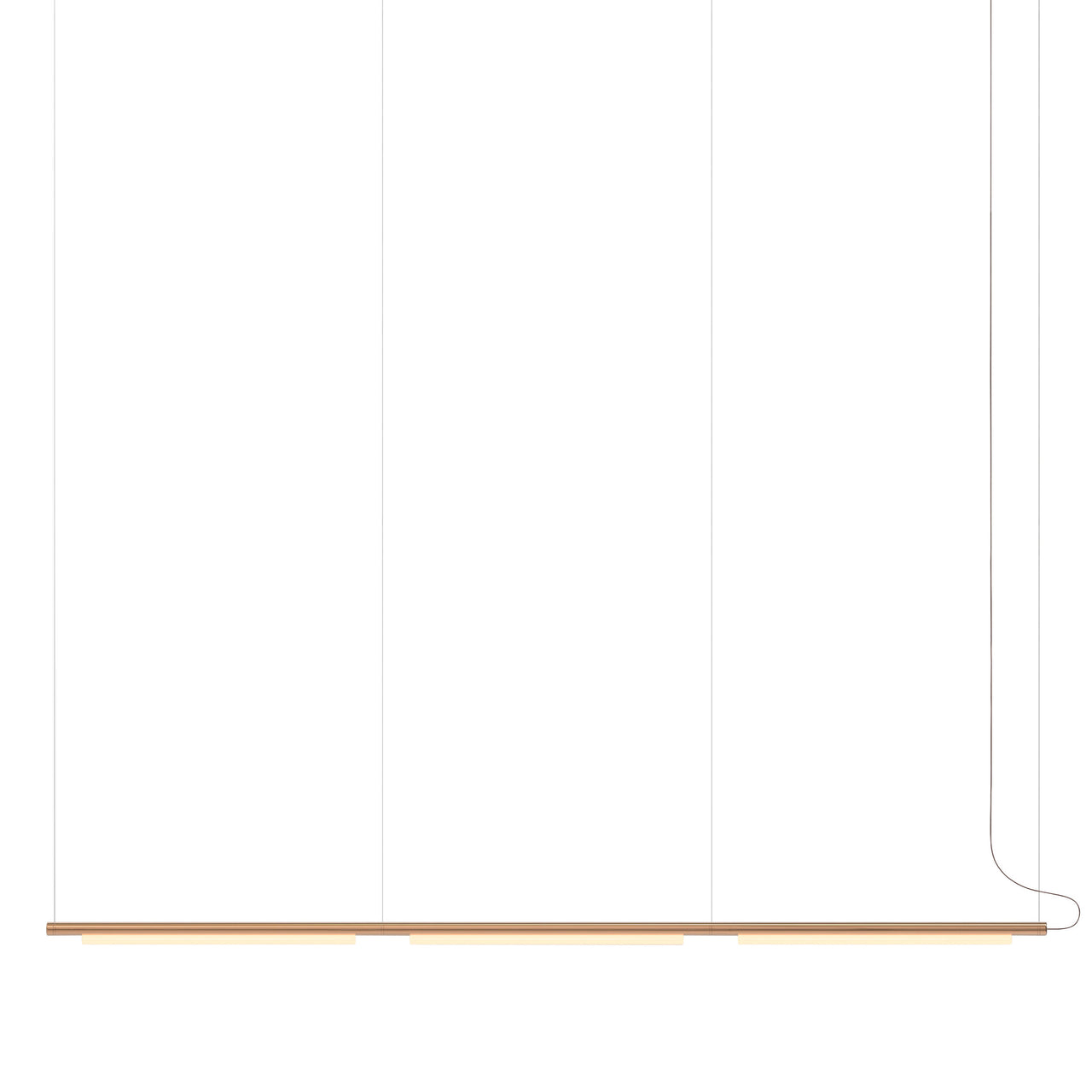Pipeline 125.3 Linear Pendant Light: Copper + Copper