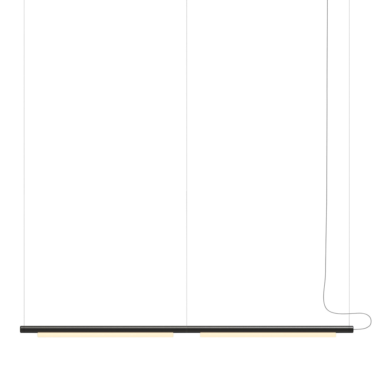 Pipeline 125.2 Linear Pendant Light: Black + Black