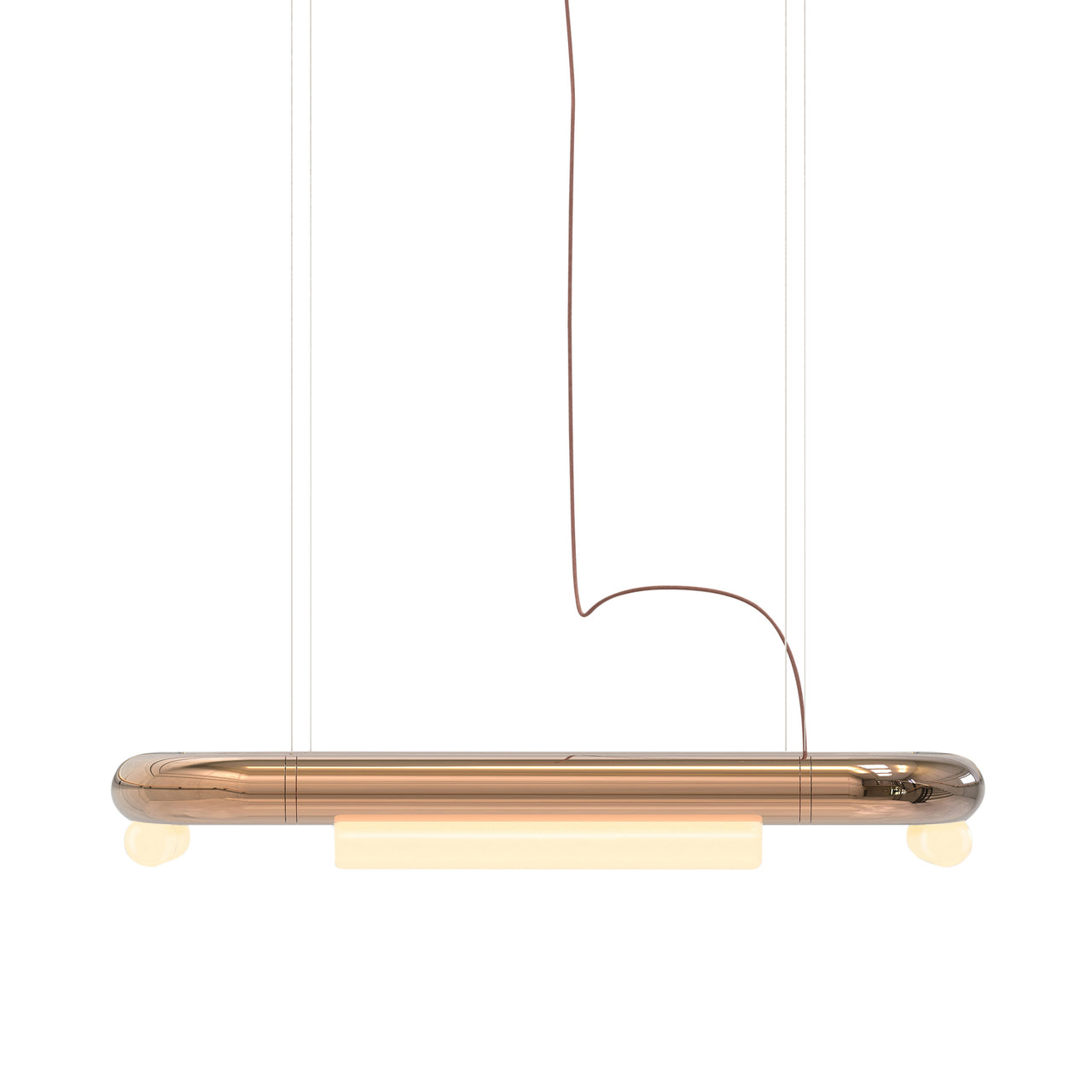 Pipeline CM5 Pendant Light: Copper + Copper