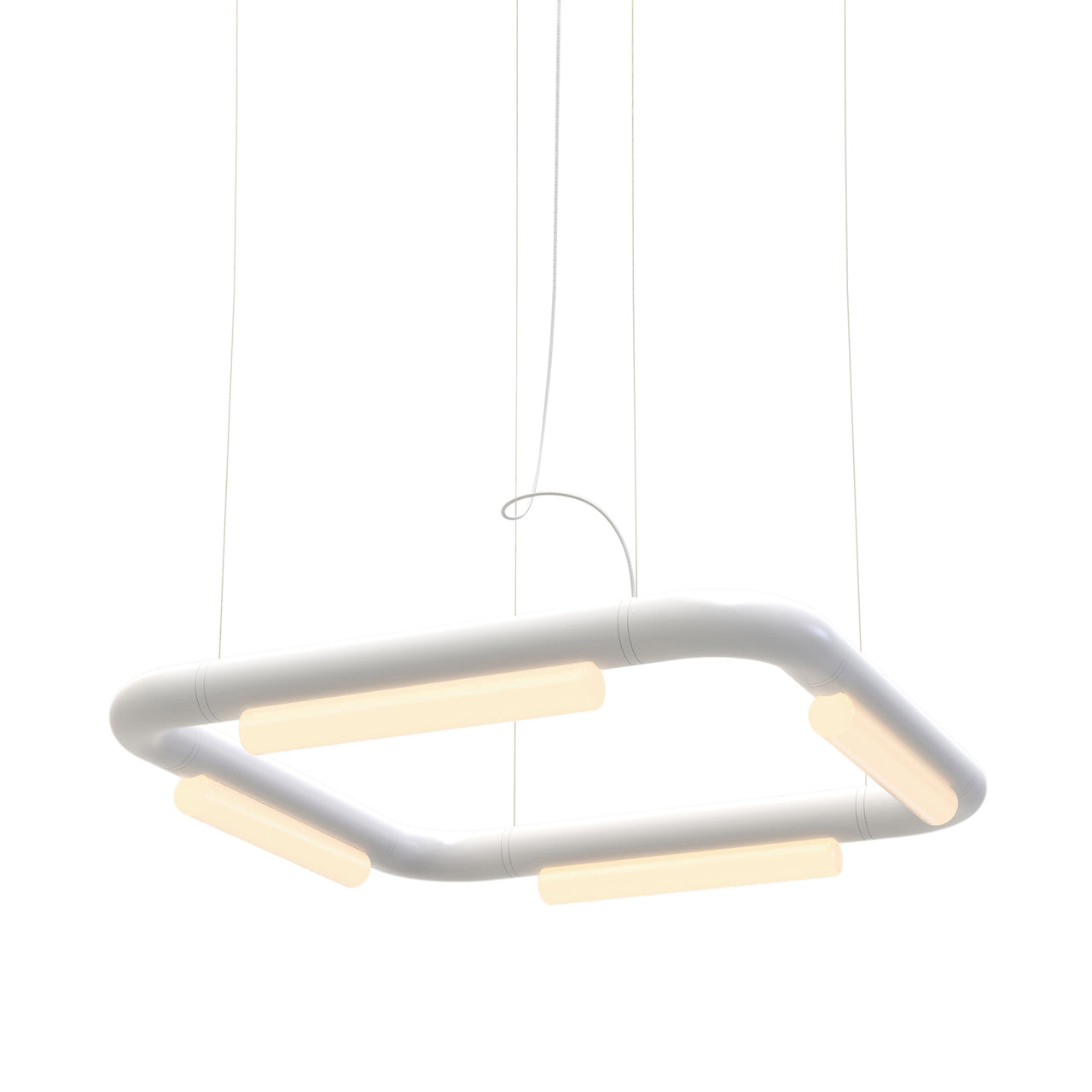 Pipeline CM5 Pendant Light: White + White