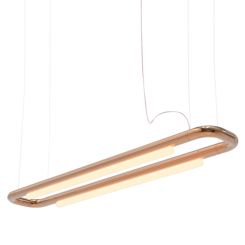 Pipeline CM6 Pendant Light: Copper + Copper