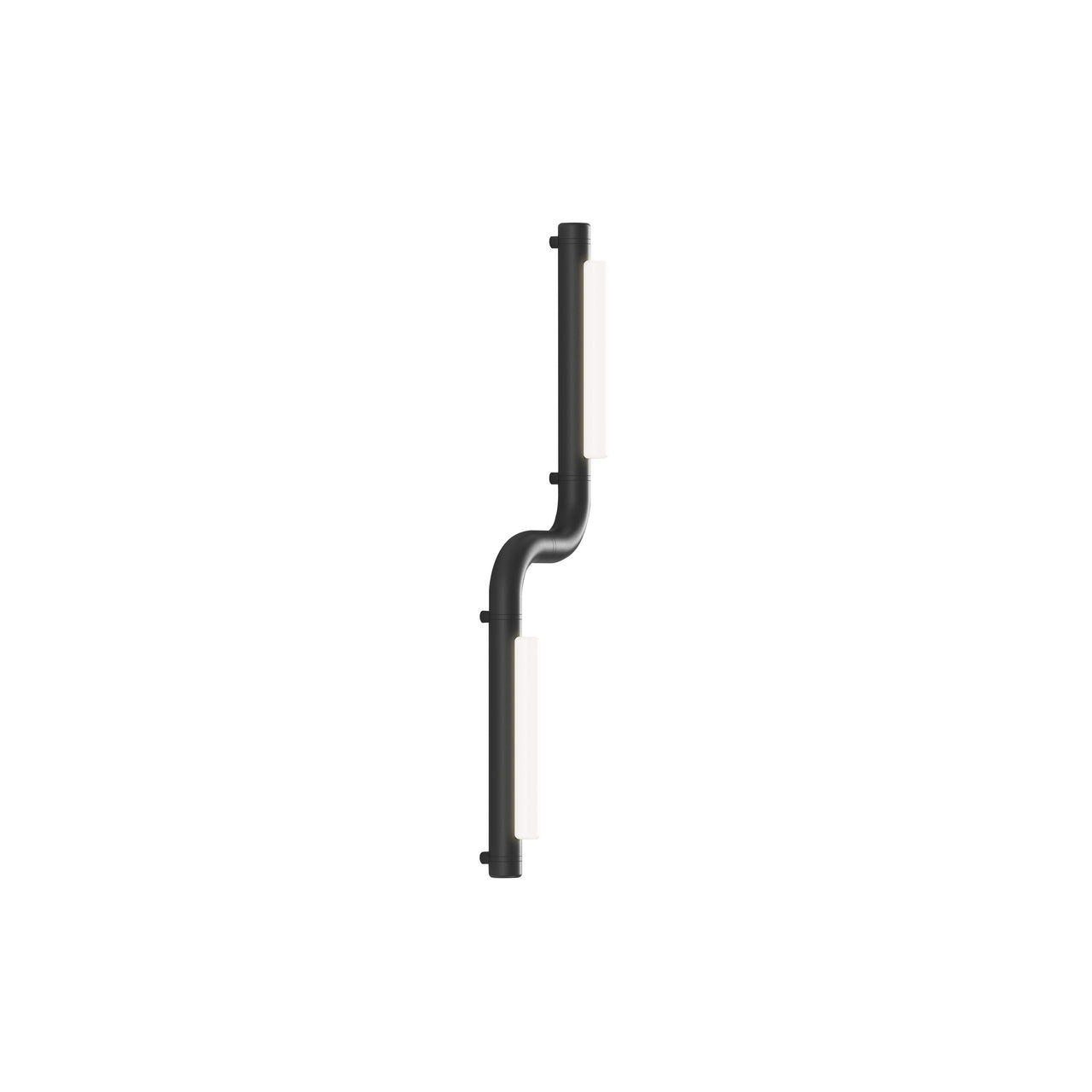 Pipeline CM1 Ceiling/Wall Light: Black + Black