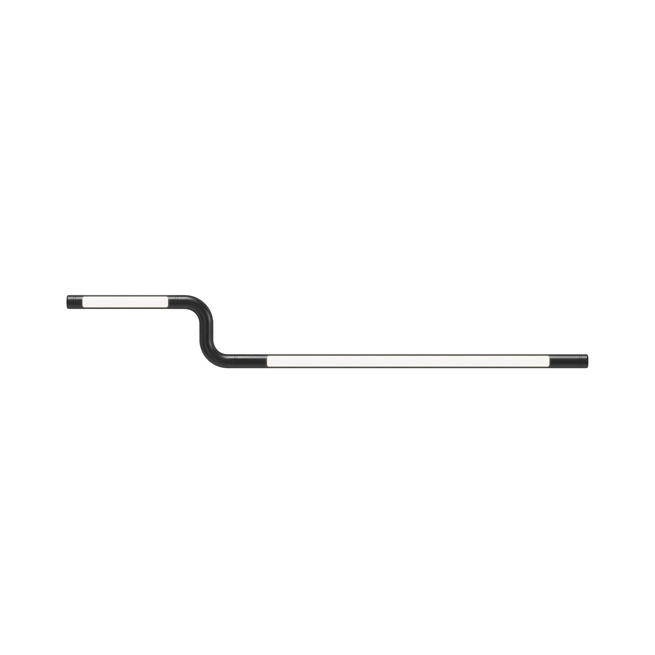 Pipeline CM2 Ceiling/Wall Light: Black + Black