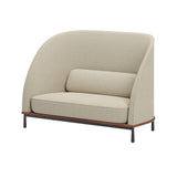 Arc Sofa Highback Love Seat: Natural Walnut