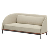Arc Sofa 3 Seater: Natural Walnut
