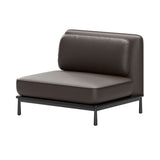 Arc Middle Sofa: Black Oak