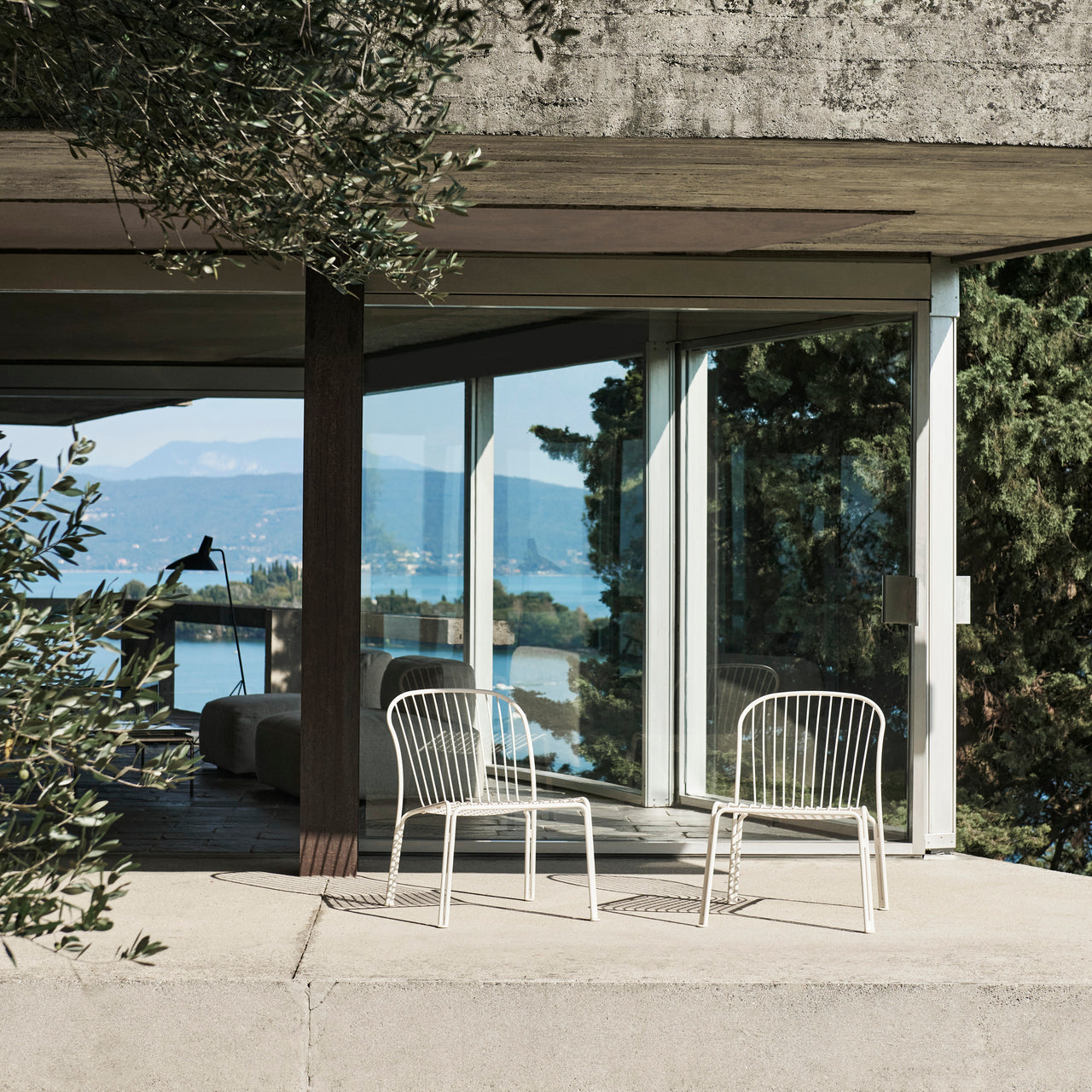 Thorvald SC100 Outdoor Lounge Side Chair: Set of 2