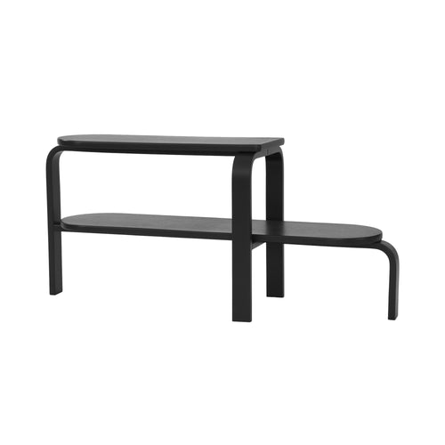 Altura Bench: Black Stained Oak